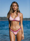 Pink crochet bikini