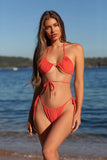 Sofia Tie Side Bikini Bottom - Coral